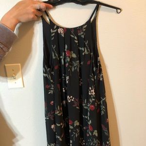 Black Floral Tank Dress | Worn Once
